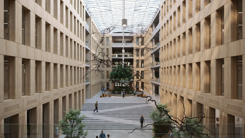 Interier centra pro vědu a výzkum Univerzity Karlovy